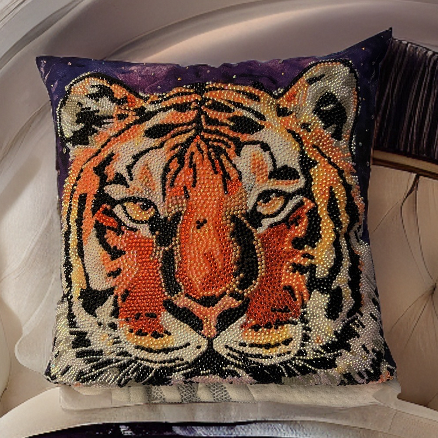 LSU Tigers Embellished Throw Pillow