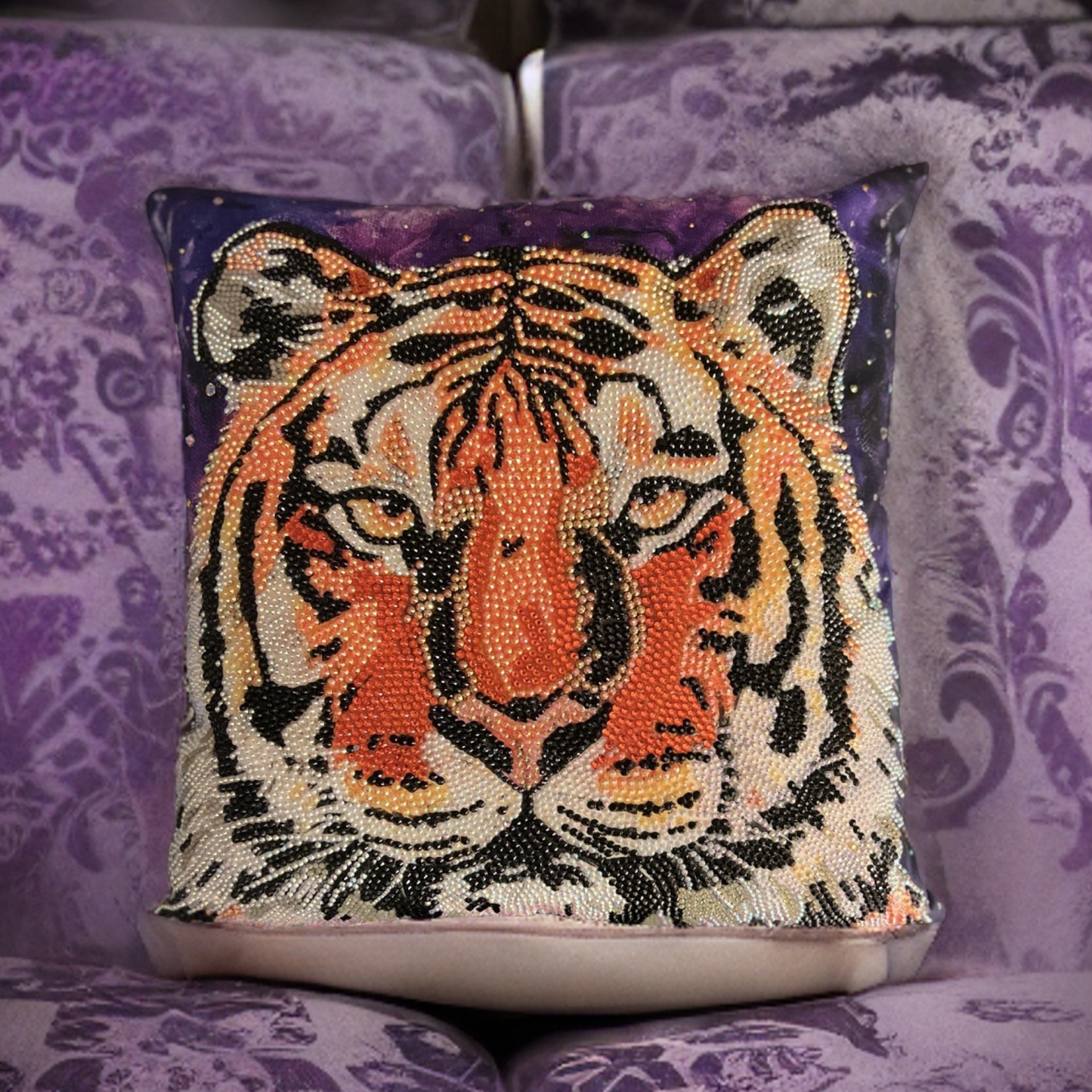 LSU Tigers Embellished Throw Pillow