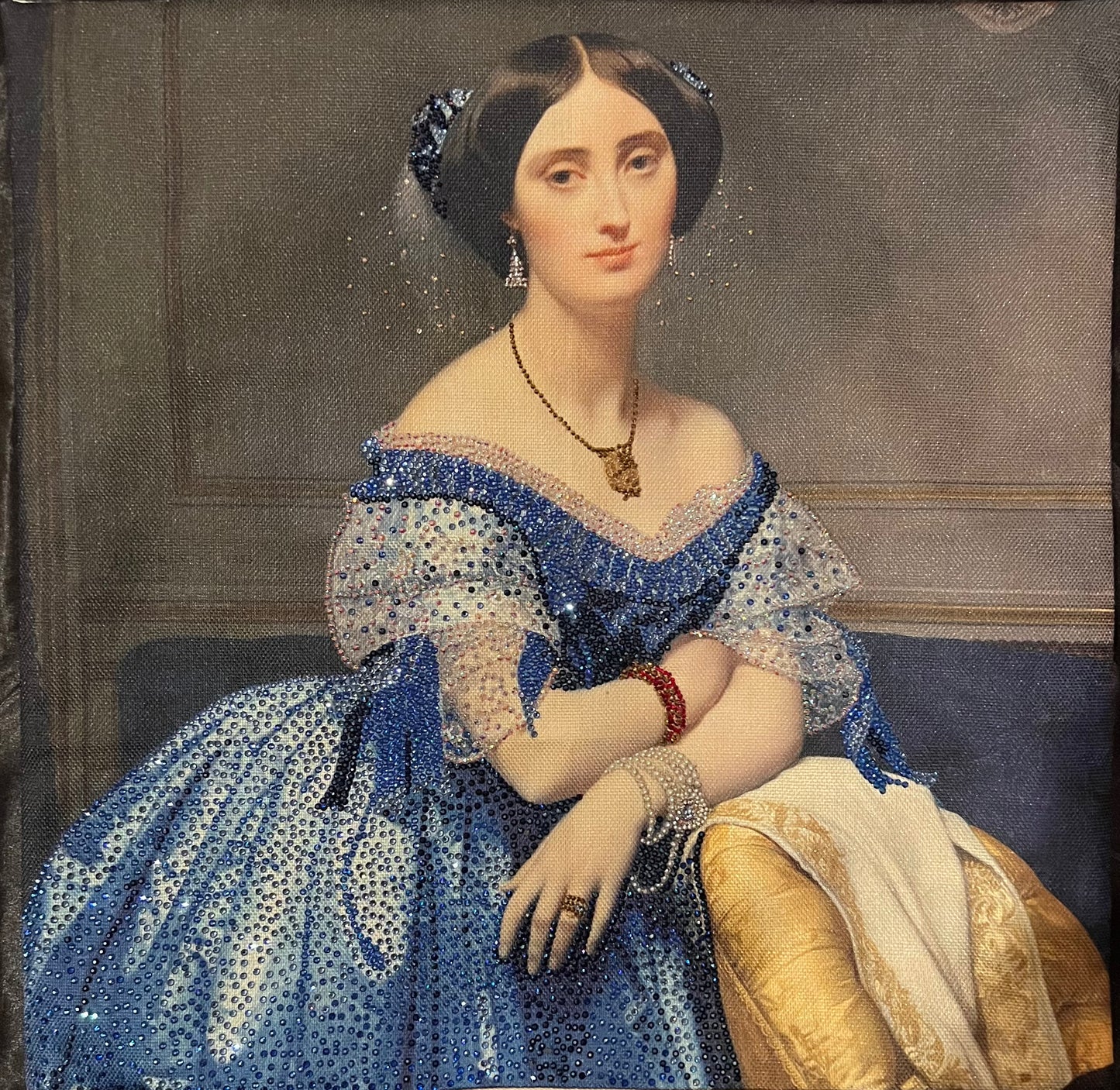 Princesse de Broglie Throw Pillow