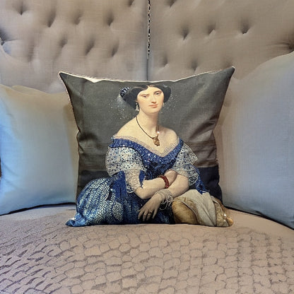 Princesse de Broglie Throw Pillow