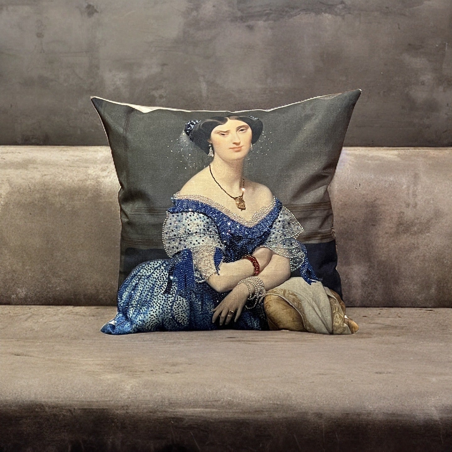 Princesse de Broglie Throw Pillow