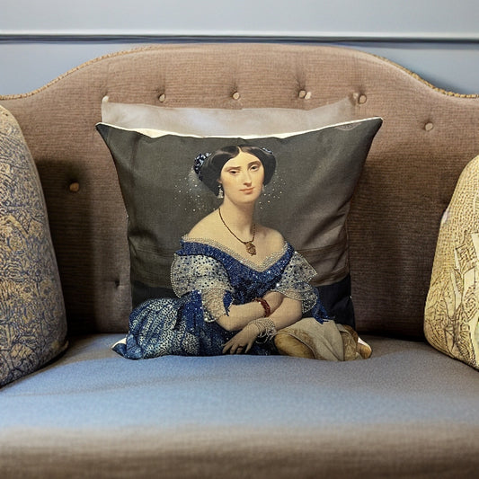 Princesse de Broglie Throw Pillow