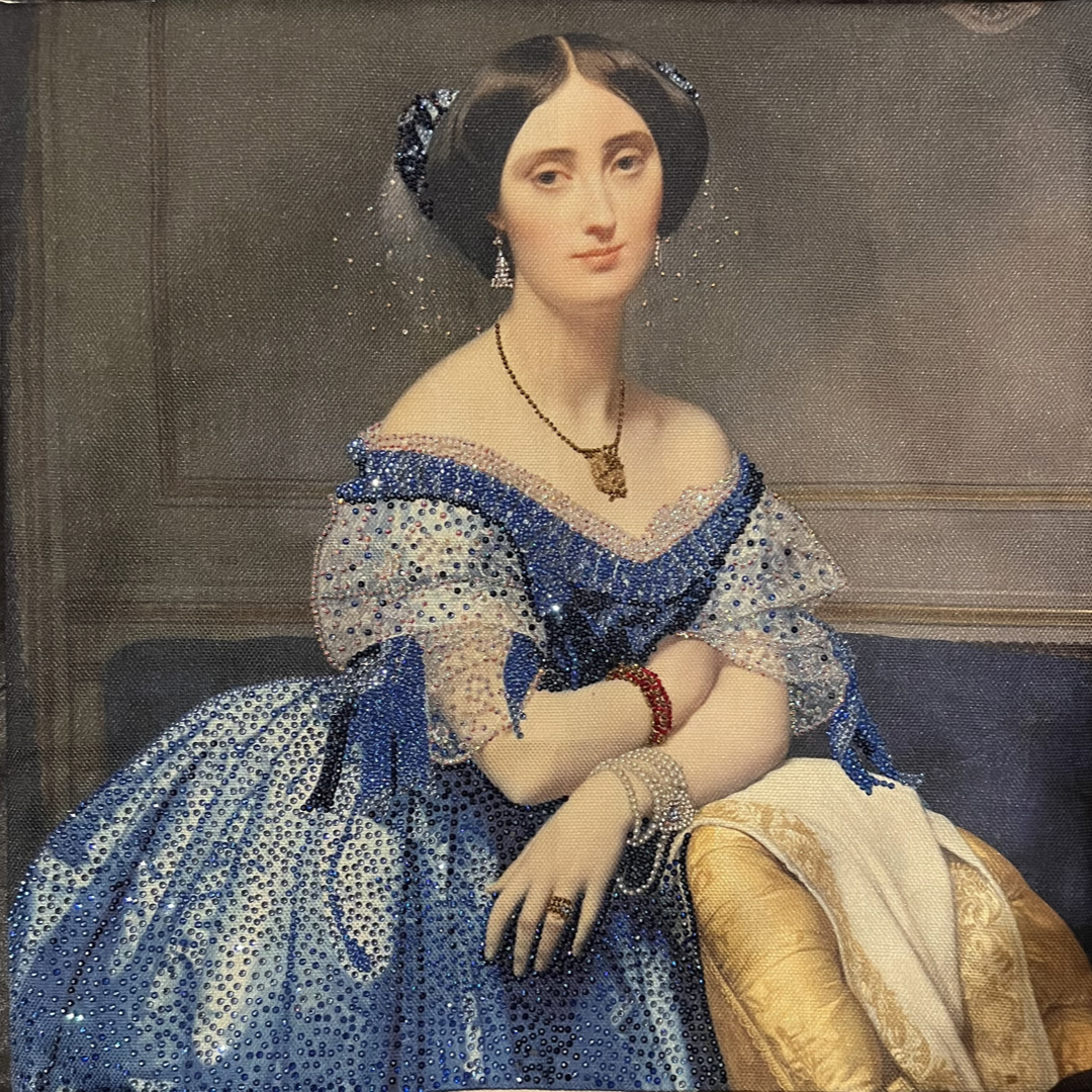 Princesse de Broglie Throw Pillow
